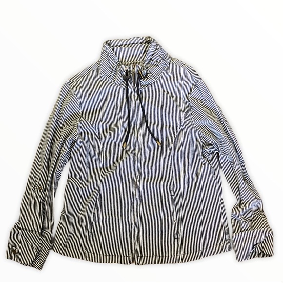 Ami Jackets & Blazers - AMI cotton striped zip up jacket